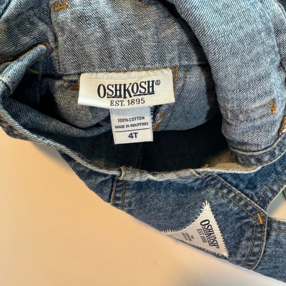 Osh Kosh Vintage Denim Patchwork Skirtall Size 4T